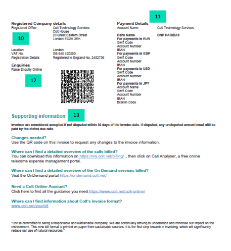 Invoice Format - Colt Technology Services