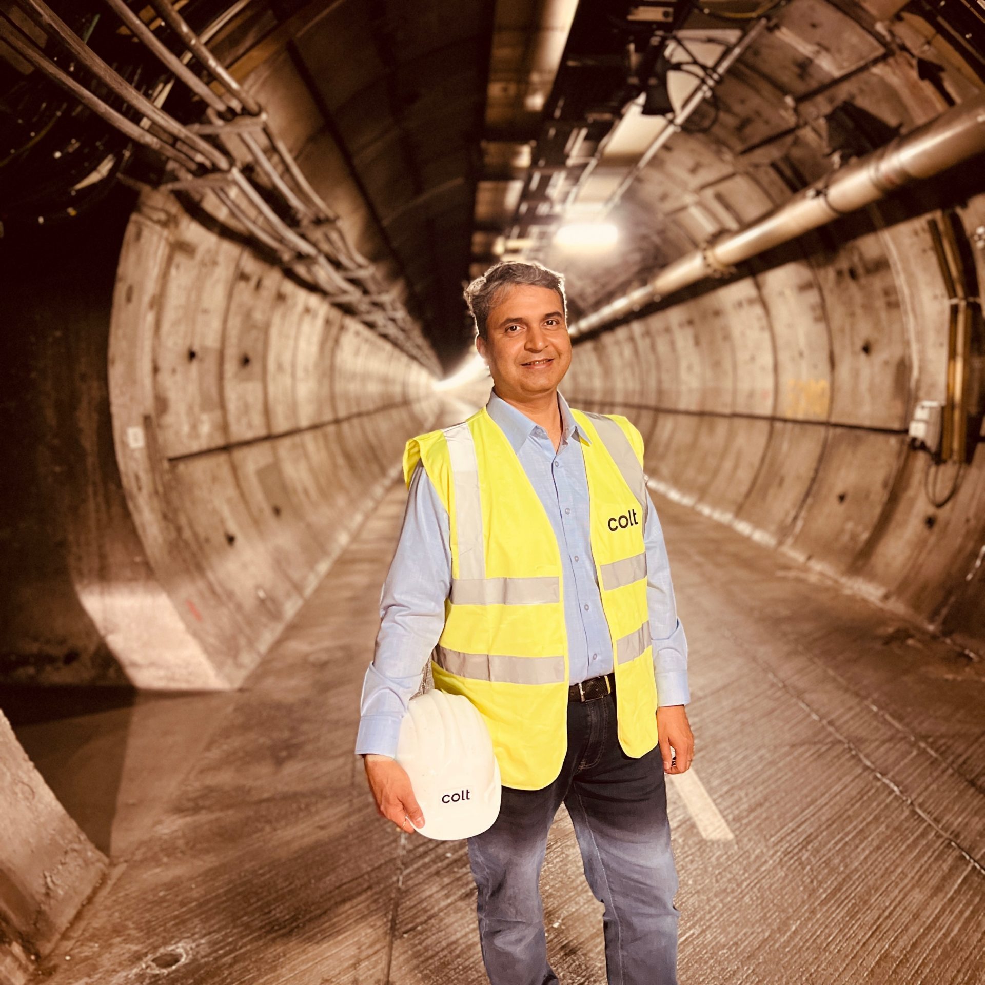 Potrait in tunnel